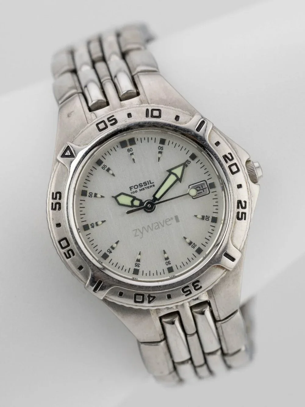 FOSSIL PR-5199 Dive Style Bezel Quartz Analog Men's Watch Fresh Battery